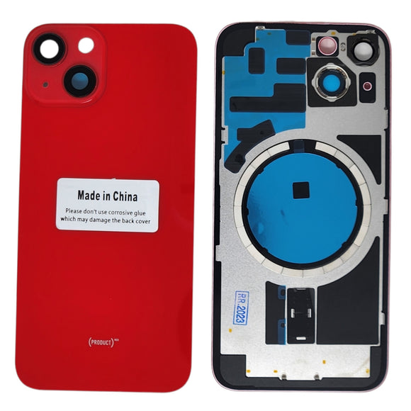 OEM Specs - iPhone 14 Plus RED Back Glass With Frame And Magsafe Magnets