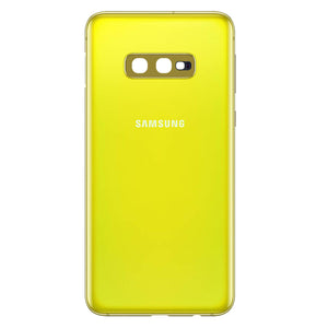 Samsung Galaxy S10E Back Glass W/ Adhesive (PRISM YELLOW)- NO CAMERA LENS