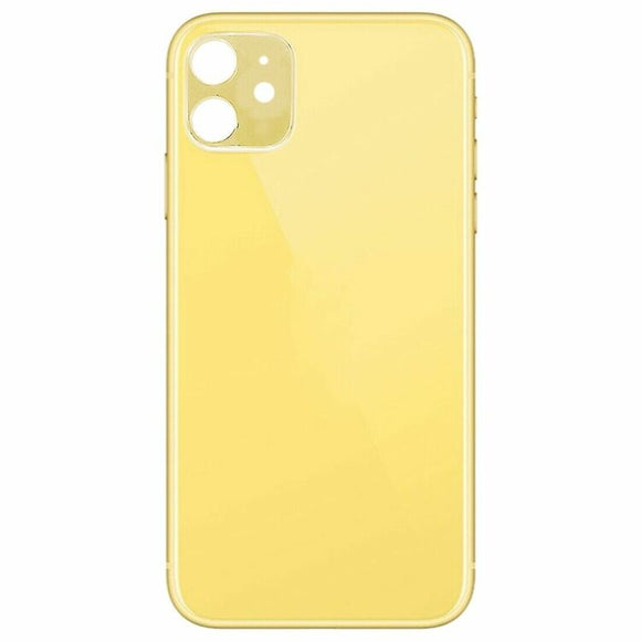 OEM Specs - iPhone 11 Back Glass With Big Camera Hole - Yellow