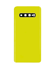 Samsung Galaxy S10+ Back Glass W/ Adhesive (PRISM YELLOW) - NO CAMERA LENS INCLUDED
